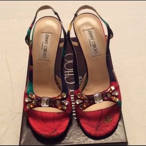 Jimmy Choo Rhinestone Sandals